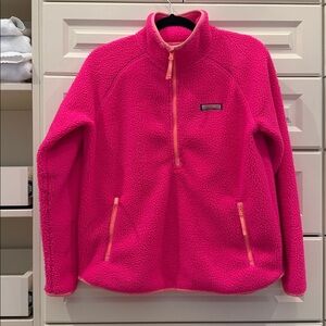 Vineyard Vines Bright Pink Fleece Pullover